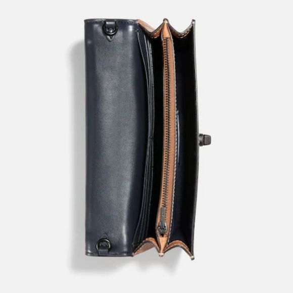 Coach Riley Chain Clutch With Heritage Floral Print - Picture 3 of 13